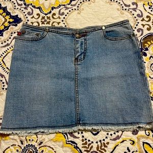 YMI denim mini skirt